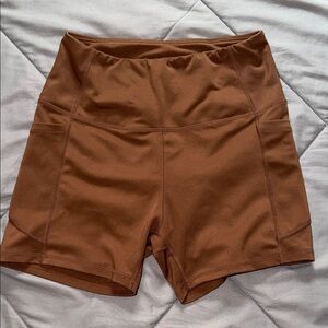 Amazon Women's Brown High-Waist Shorts